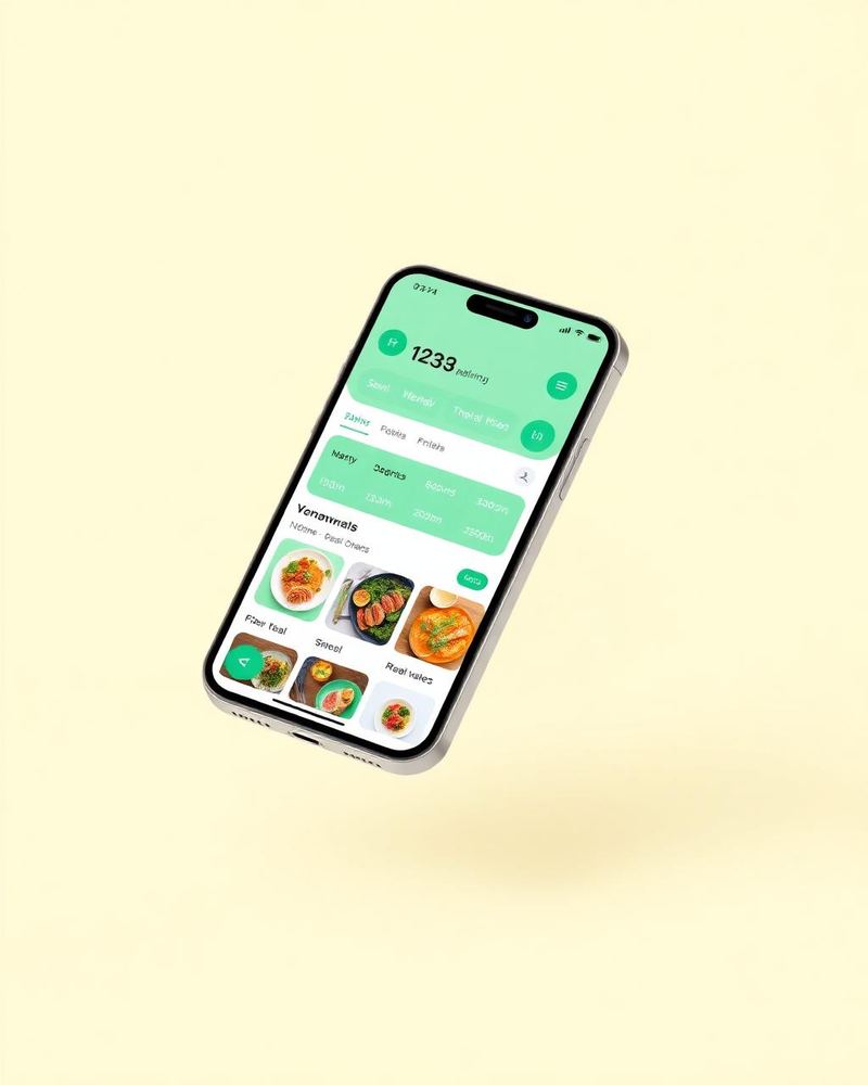 HealthyMealHub app showing personalised meal plans, metabolic biomarker tracking, and macro analytics